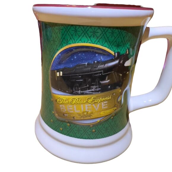 The Polar Express Ride Believe 3D Ceramic 14oz Mug Cup Souvenir Hot Chocolate - Picture 2 of 11